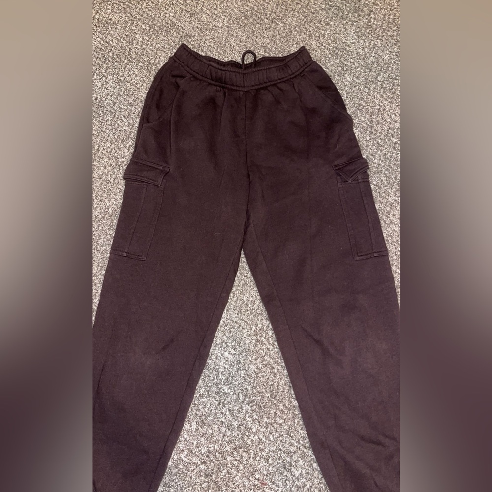 Cozy Brown cargo sweat pants